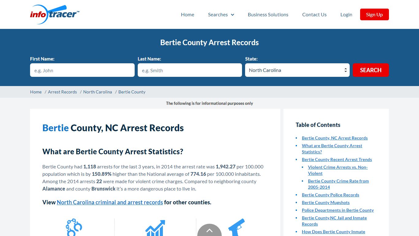 Bertie County, NC Arrests, Mugshots & Jail Records - InfoTracer